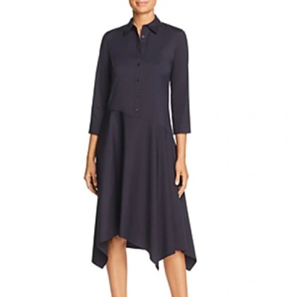 Lafayette 148 Rizzo Asymmetrical Shirtdress